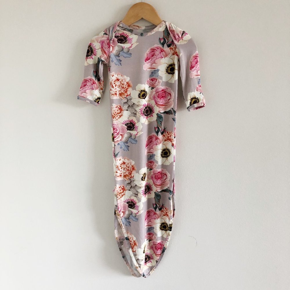 Posh Peanut Sleep Gown Newborn NB Baby Floral Print